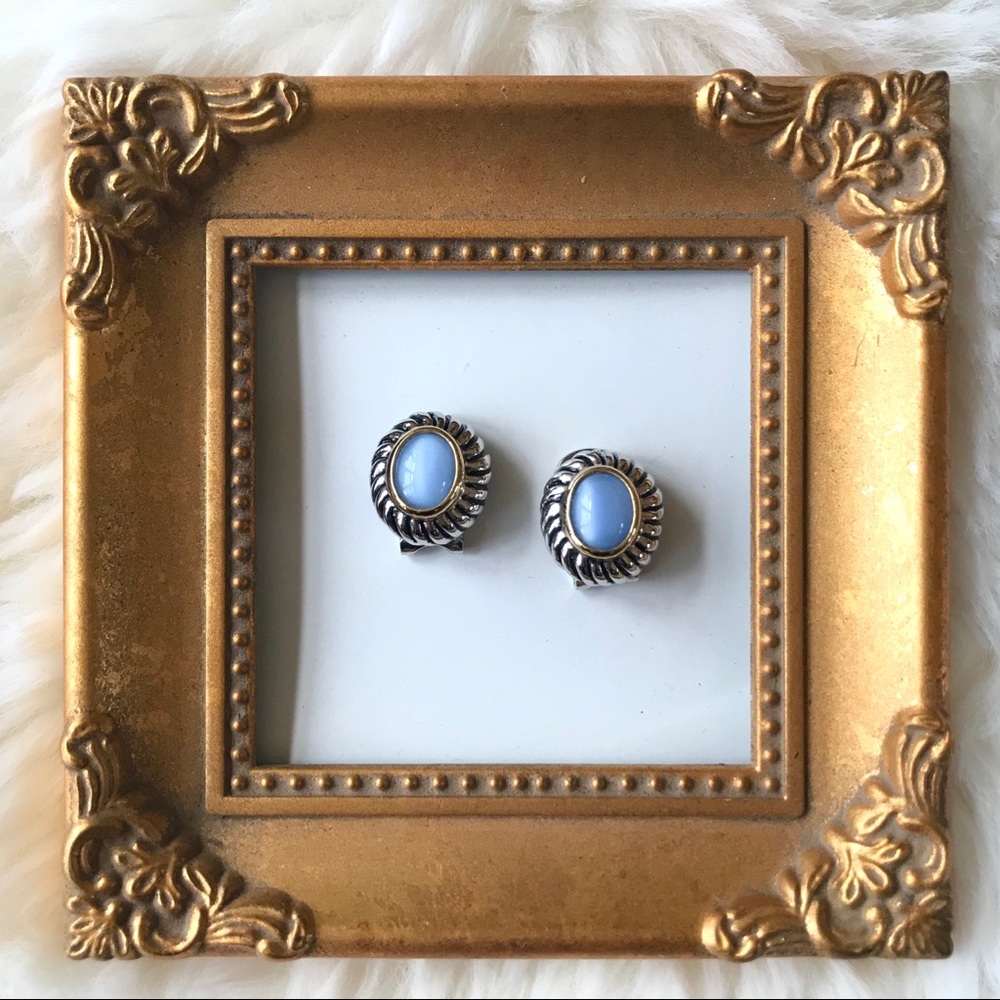 Fashion Silver-Toned Clip On Earrings